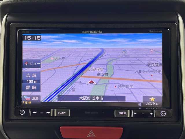 ホンダ Ｎ ＢＯＸ G SSパッケージ 大阪府 2017(平29)年 3.6万km クリスタルブラックパール 社外SDナビ(carrozzeria/AVIC-R206)/【フルセグTV/Bluetooth/CD/DVD/FM/AM】/両側パワースライドドア/バックカメラ/衝突軽減/D/N席シートヒーター/後席サンシェード/後席チップアップシート/ハロゲンヘッドライト/オートライト/ビルトインETC/スマートキー/横滑り防止機能/純正フロアマット/保証書/取扱説明書/点検記録簿