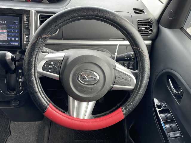 ダイハツ タント カスタム RS SA 新潟県 2015(平27)年 9.5万km タングステングレーM 4WD/純正メモリナビ/（BT/FM/AM）/バックカメラ/ハーフレザーシート/両側パワースライドドア/純正アルミホイール/ドアバイザー/冬タイヤ積載/ETC
