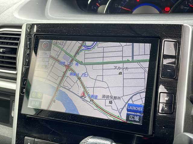 ダイハツ タント カスタム RS SA 新潟県 2015(平27)年 9.5万km タングステングレーM 4WD/純正メモリナビ/（BT/FM/AM）/バックカメラ/ハーフレザーシート/両側パワースライドドア/純正アルミホイール/ドアバイザー/冬タイヤ積載/ETC
