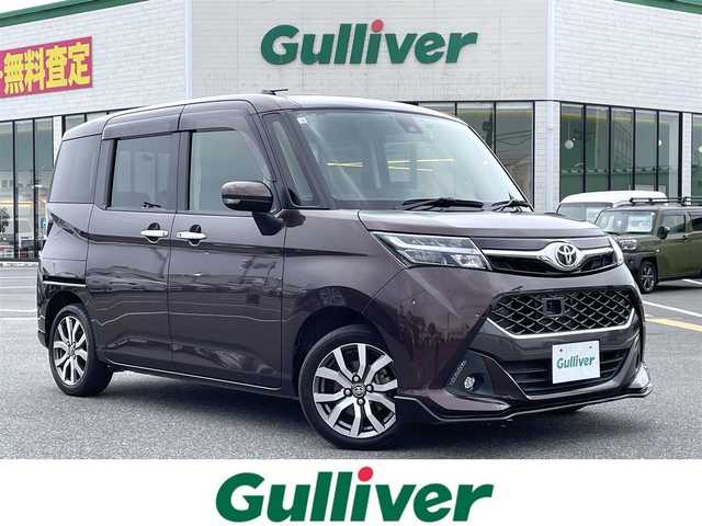 トヨタ タンク カスタムG－T 鳥取県 2018(平30)年 3万km プラムブラウンパールクリスタルシャイン ターボ車/純正9インチナビ/フルセグ/CD/DVD/BT/パノラミックビューモニター/ビルトインETC/前後ドライブレコーダー/前席シートヒーター/両側パワースライドドア/スマートアシスト/クルーズコントロール/LEDヘットライト/LEDフォグライト/純正15インチアルミホイール/プッシュエンジンスタート/アイドリングストップ/純正OPシートカバー付き/スマートキー×２