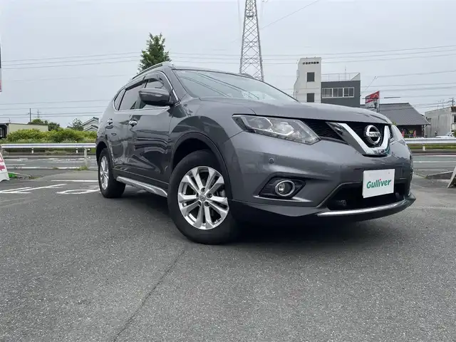 日産 エクストレイル 20X エマージェンシーブレーキ 愛知県 2015(平27)年 9.3万km ダークメタルグレー ワンオーナー/純正メモリナビ/フルセグテレビ/バックカメラ/Bluetooth/アイドリングストップ/ウィンカーミラー/ドアバイザー/プッシュスタート/ビルトインETC/カプロンシート/シートヒーター/衝突軽減ブレーキ