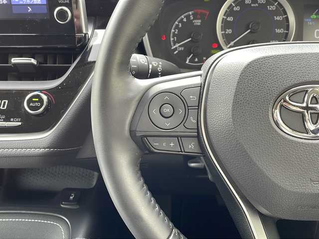 トヨタ カローラツーリング ハイブリッド S 神奈川県 2022(令4)年 1.6万km ライトブルーM 純正ナビ（AM/FM/USB/BT/Miracast)/バックカメラ/前後ドラレコ/ビルトインETC2.0/レーダークルコン/D/N席シートヒーター/ステアリングヒーター/オートハイビーム/ブレーキホールド/ABS/横滑り防止装置/レーンキープアシスト/アイドリングストップ/プッシュスタート/純正AW/純正フロアマット/純正ドアバイザー/保証書/取扱説明書