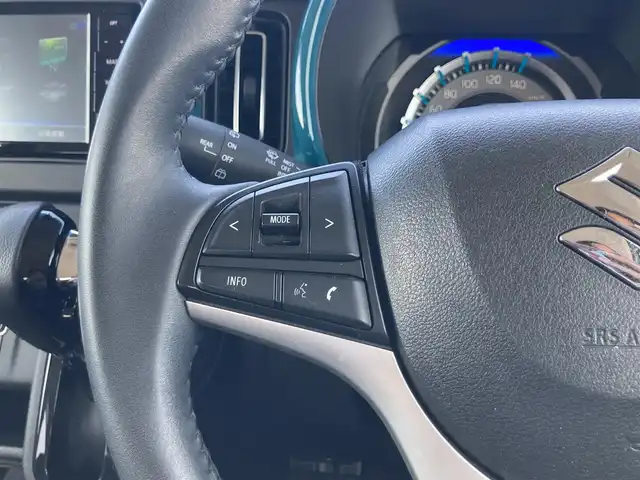 スズキ ハスラー HYBRID X 鳥取県 2021(令3)年 6万km デニムブルー ガンメタリック 2トーン 社外ナビ/フルセグ/DVD/CD/BT/バックカメラ・ETC/デュアルカメラブレーキサポート/レーンアシスト/リアパーキングセンサー/前席シートヒーター/LEDヘットライト/フォグライト/オートハイビーム/純正15インチアルミホイール/プッシュエンジンスタート/アイドリングストップ/スマートキー×２