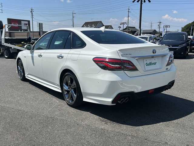 トヨタ クラウン ハイブリッド RS アドバンス 岐阜県 2019(平31)年 2.5万km ホワイトパールクリスタルシャイン 登録時走行距離24928km/純正ＳＤナビ　/全方位カメラ　/フルセグテレビ/Blue tooth/CD/AUX/USB/AM/FM可/ワンオーナー　/レーダークルーズコントロール/トヨタセーフティセンス　/コーナーセンサー前後　/ＬＥＤヘッドライト　/オートマチックハイビーム/オートライト/レーンキープアシスト　/ドライブレコーダー前後　/横滑り防止装置/盗難防止装置/パーキングアシスト　/アイドリングストップ/レザーシート/パワーシート前席/シートヒーター前席/エアシート前席/フルフラットシート/純正フロアマット/ビルトインＥＴＣ/プッシュスタート/スマートキー/スペアキー1本/ウィンカーミラー