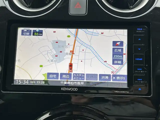 日産 ノート e－パワー X 千葉県 2020(令2)年 4.2万km ブリリアントシルバー 社外メモリナビ　（MDV-W307W）/ワンセグ/エマージェンシーブレーキ/前後コーナーセンサー/全方位カメラ/バックカメラ/レーンキープ/LEDライト/横滑り防止/オートライト