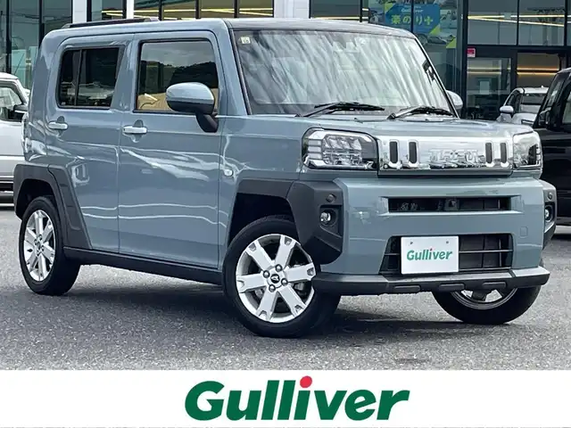 ダイハツ タフト G 島根県 2020(令2)年 2.6万km レイクブルーメタリック 登録時走行距離25723km/純正メモリナビ/Bluetooth接続/フルセグテレビ/USB入力端子/純正フロアマット/ABS/オートライト/横滑り防止装置/サンルーフ/純正アルミホイール/プッシュスタート/スマートキー/ETC/フォグランプ/保証書/取扱説明書