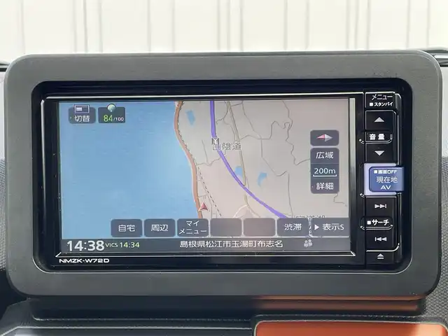 ダイハツ タフト G 島根県 2020(令2)年 2.6万km レイクブルーメタリック 登録時走行距離25723km/純正メモリナビ/Bluetooth接続/フルセグテレビ/USB入力端子/純正フロアマット/ABS/オートライト/横滑り防止装置/サンルーフ/純正アルミホイール/プッシュスタート/スマートキー/ETC/フォグランプ/保証書/取扱説明書