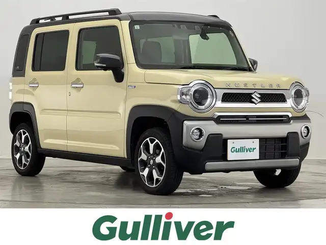 スズキ ハスラー Jスタイル 滋賀県 2021(令3)年 2.6万km シフォンアイボリーメタリック/ガンメタリック2トーン 純正9インチナビ（Bluetooth/USB/CD/DVD/iPod/フルセグ）/衝突軽減防止装置/横滑り防止機能/全方位カメラ/レーンキープアシスト/ETC/ステアリングスイッチ/電動格納ミラー