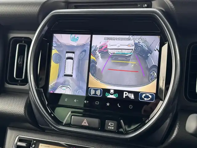 スズキ ハスラー Jスタイル 滋賀県 2021(令3)年 2.6万km シフォンアイボリーメタリック/ガンメタリック2トーン 純正9インチナビ（Bluetooth/USB/CD/DVD/iPod/フルセグ）/衝突軽減防止装置/横滑り防止機能/全方位カメラ/レーンキープアシスト/ETC/ステアリングスイッチ/電動格納ミラー