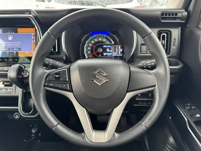 スズキ ハスラー Jスタイル 滋賀県 2021(令3)年 2.6万km シフォンアイボリーメタリック/ガンメタリック2トーン 純正9インチナビ（Bluetooth/USB/CD/DVD/iPod/フルセグ）/衝突軽減防止装置/横滑り防止機能/全方位カメラ/レーンキープアシスト/ETC/ステアリングスイッチ/電動格納ミラー