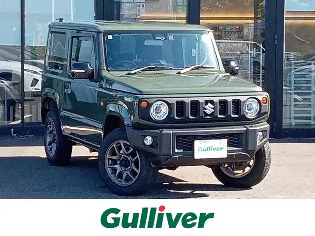 スズキ ジムニー XC 福井県 2019(令1)年 2.5万km ジャングルグリーン ４WD/純正メモリナビ/AM/FM/フルセグ/BT/USB/AUX/iPod/衝突被害軽減システム/クルーズコントロール/レーンキープアシスト/横滑り防止装置/盗難防止装置/前方ドライブレコーダー/ETC/ダブル＋サイドエアバッグ/カーテンエアバッグ/純正フロアマット/純正16インチAW/LEDヘッドライト/Fフォグ/スペアタイヤ/電格ウィンカー/スマートキー