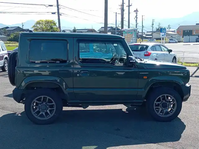 スズキ ジムニー XC 福井県 2019(令1)年 2.5万km ジャングルグリーン ４WD/純正メモリナビ/AM/FM/フルセグ/BT/USB/AUX/iPod/衝突被害軽減システム/クルーズコントロール/レーンキープアシスト/横滑り防止装置/盗難防止装置/前方ドライブレコーダー/ETC/ダブル＋サイドエアバッグ/カーテンエアバッグ/純正フロアマット/純正16インチAW/LEDヘッドライト/Fフォグ/スペアタイヤ/電格ウィンカー/スマートキー