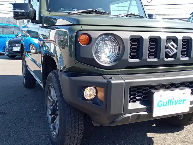 スズキ ジムニー XC 福井県 2019(令1)年 2.5万km ジャングルグリーン ４WD/純正メモリナビ/AM/FM/フルセグ/BT/USB/AUX/iPod/衝突被害軽減システム/クルーズコントロール/レーンキープアシスト/横滑り防止装置/盗難防止装置/前方ドライブレコーダー/ETC/ダブル＋サイドエアバッグ/カーテンエアバッグ/純正フロアマット/純正16インチAW/LEDヘッドライト/Fフォグ/スペアタイヤ/電格ウィンカー/スマートキー