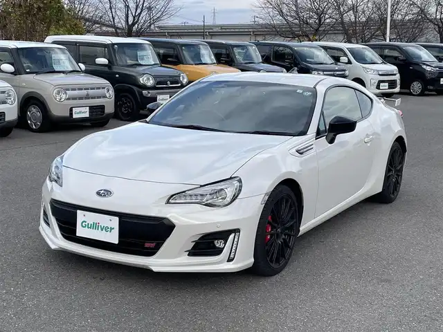 スバル ＢＲＺ STIスポーツ 山形県 2019(平31)年 3.8万km クリスタルホワイトP 6MT/カロッツェリアSDナビ/　　【CD DVD BT フルセグ USB AUX MSV】/バックカメラ/クルーズコントロール/LEDオートライト/ハーフレザー/シートヒーター/純正18インチアルミホイール/ドライブレコーダー/ステアリングスイッチ/電動格納ミラー/フォグランプ/スマートキー/ETC