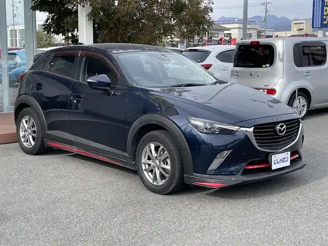 マツダ ＣＸ－３ XD 山梨県 2015(平27)年 10.6万km ディープクリスタルブルーマイカ (株)IDOMが運営する【じしゃロン甲府店】の自社ローン専用車両になります。こちらは現金またはオートローンご利用時の価格です。自社ローンご希望の方は別途その旨お申付け下さい/〇LEDコンフォートパッケージ/・LEDヘッドランプ	・AFS・オートクルーズ/・LEDリアコンビ・レインセンサーワイパー・オートライトシステム/〇純正SDナビ/フルセグTV/ナビ/CD/DVD/BT接続/〇クルーズコントロール/〇バックカメラ/〇スマートキー/〇純正AW積み込み/〇純正フロアマット