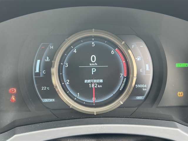 レクサス ＩＳ 300h Fスポーツ 岐阜県 2014(平26)年 5.9万km ソニックチタニウム 純正ナビゲーション/バックモニター/Bluetooth/フルセグ視聴/CD/DVD/本革シート（赤色）/前席シートヒーター/前席エアシート/運転席メモリーシート/社外18インチアルミ/社外足廻り/社外マフラー/LEDヘッドライト/クルーズコントロール/ETC/プッシュスタート/スマートキー/前方ドライブレコーダー/取扱説明書