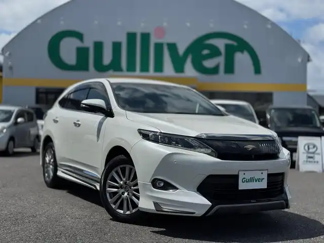 トヨタ ハリアー プレミアム アドバンスドP 滋賀県 2016(平28)年 5.2万km パール ♪ディーラー記録簿8枚あり/ワンオーナー/純正ナビ/　フルセグ Bluetooth CD DVD SDREC/パノラミックビューモニター/プリクラッシュセーフティー/レーダクルーズコントロール/インテリジェンスクリアランスソナー/レーンディパーチャーアラート/オートマチックハイビーム/JBL/モデリスタエアロ /ビルトインETC/純正フロアマット/純正ドアバイザー/純正18インチアルミ/スマートキー×2/プッシュスタート/