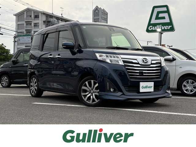 ダイハツ トール カスタムG ターボ SAⅡ 大分県 2018(平30)年 9.4万km レーザーブルークリスタルシャイン ・純正ナビ(CD.DVD.SD.BT.USB)/・バックカメラ/・フルセグテレビ/・両側パワースライドドア/・スマートアシスト/・リアセンサー/・クルーズコントロール/・ETC/・ドライブレコーダー/・ステアリングリモコン