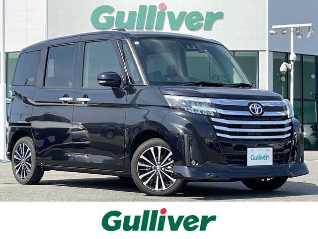 トヨタ ルーミー カスタムG－T 佐賀県 2021(令3)年 2.7万km ブラックマイカメタリック ワンオーナー/純正9型ナビゲーション/・フルセグTV/CD/DVD/Bluetooth/両側パワースライドドア/レーダークルーズコントロール/スマートアシスト/・衝突警報機能/・衝突回避支援ブレーキ機能/・ふらつき警報/ドライブレコーダー/USBポート/ETC/シートヒーター/オートホールド/プッシュスタート/スマートキー/純正LEDヘッドライト/純正14インチアルミ/純正フロアマット