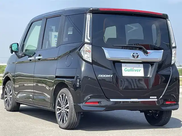 トヨタ ルーミー カスタムG－T 佐賀県 2021(令3)年 2.7万km ブラックマイカメタリック ワンオーナー/純正9型ナビゲーション/・フルセグTV/CD/DVD/Bluetooth/両側パワースライドドア/レーダークルーズコントロール/スマートアシスト/・衝突警報機能/・衝突回避支援ブレーキ機能/・ふらつき警報/ドライブレコーダー/USBポート/ETC/シートヒーター/オートホールド/プッシュスタート/スマートキー/純正LEDヘッドライト/純正14インチアルミ/純正フロアマット