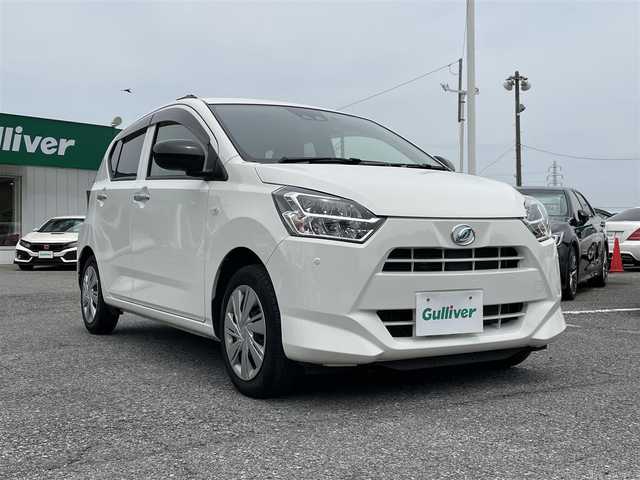 ダイハツ ミラ イース X SAⅢ 千葉県 2019(令1)年 3.6万km ホワイト スマートアシストIII/・衝突軽減ブレーキ/・誤発進抑制機能/・車線逸脱警報/・オートマチックハイビーム/社外SDナビ【MDV-D206BT】/キーレスキー/社外ドライブレコーダー/社外ETC/前後コーナーセンサー/ヘッドライトレベライザー/ドアバイザー