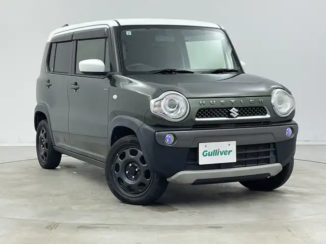 スズキ ハスラー F リミテッド 新潟県 2017(平29)年 8.7万km クールカーキパールメタリック/ホワイト2トーンルーフ 4WD/社外SDナビ/フルセグTV/・Bluetooth接続/・CD/DVD再生/・SDミュージックサーバー/・AM/FM/衝突軽減ブレーキ/バックカメラ/クルーズコントロール/レーンキープアシスト/横滑り防止装置/車線逸脱アラート/アイドリングストップ/ダウンヒルアシストコントロール/前席シートヒーター/ETC/ハロゲンオートライト/スマートキー/プッシュスタート /純正フロアマット/スマートキー