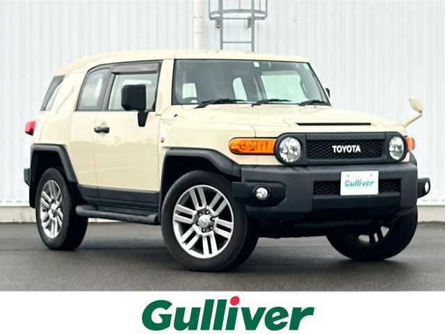 トヨタ ＦＪクルーザー ファイナルエディション 愛媛県 2017(平29)年 5万km ベージュ 4WD/社外ナビ/バックカメラ/Bluetooth/フルセグTV/CD/ETC/クルコン/20インチAW/革巻きステアリング/社外フロアマット/ハロゲンヘッドライト