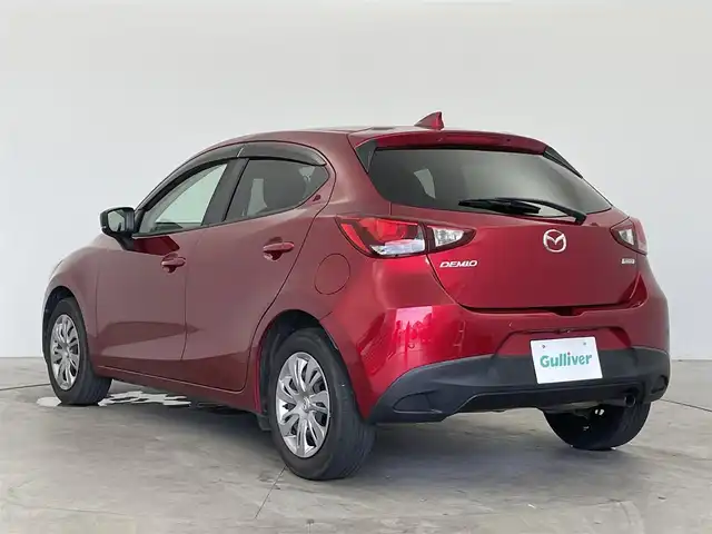 マツダ デミオ 15S 富山県 2019(令1)年 5.2万km ソウルレッドクリスタルM 純正ナビ（AM/FM/BT/DVD/USB/ワンセグ）/バックカメラ/ドライブレコーダー/ETC/ブラインドスポットモニター/衝突被害軽減システム/レーンキープアシスト/コーナーセンサー/横滑り防止装置/アイドリングストップ/純正フロアマット/オートハロゲンライト/ステアリングスイッチ/スマートキー