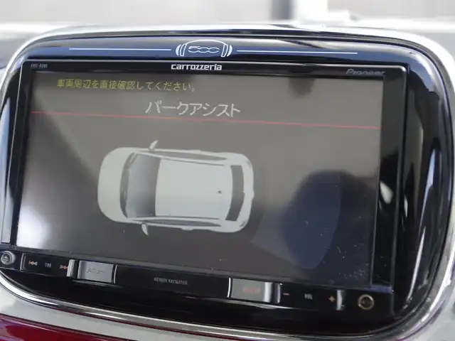 フィアット ５００ ツインエア ラウンジ 香川県 2016(平28)年 6.1万km ロッソ・オフィチーナ 社外ナビ（AVIC-RZ99)/地デジ/ETC/HIDヘッドライト/フロントフォグ/ガラスルーフ/Rコーナーセンサー/革巻きステアリング