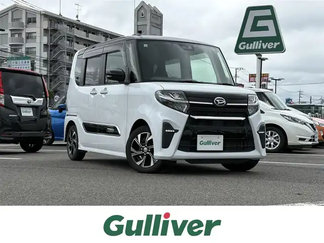 ダイハツ タント カスタム X 大分県 2019(令1)年 6.3万km ブラックマイカメタリック/シャイニングホワイトパール ・純正ナビ(CD/DVD/BT/SD/USB)/・バックモニター/・両側パワースライドドア/・スマートアシスト/・ドライブレコーダー/・ETC/・スーパーロングスライド/・オートハイビーム/・ステアリングリモコン/・スマートキー/・プッシュスタート/・純正アルミホイール