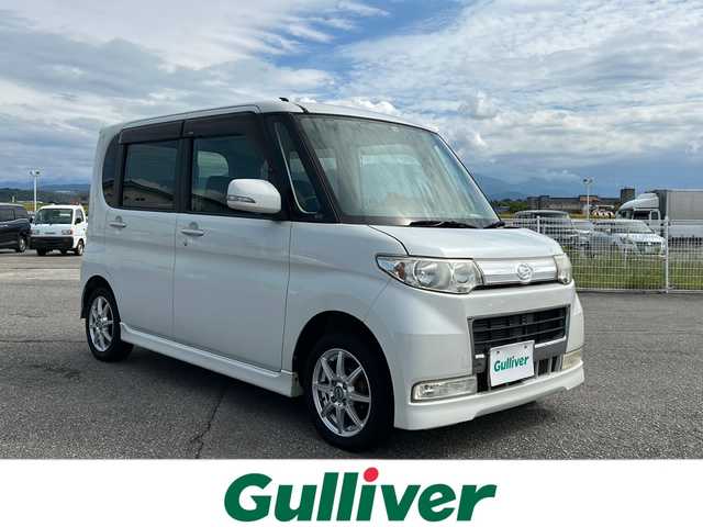 ダイハツ タント カスタム X 富山県 2008(平20)年 11.5万km パールホワイトⅢ 禁煙車　/純正ＨＤＤナビ　/バックカメラ　/純正アルミホイール　/純正オーディオ　/電動格納ミラー　/ウィンカーミラー　/ＥＴＣ　/プッシュスタート