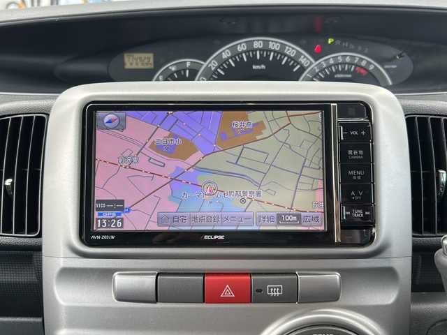 ダイハツ タント カスタム X 富山県 2008(平20)年 11.5万km パールホワイトⅢ 禁煙車　/純正ＨＤＤナビ　/バックカメラ　/純正アルミホイール　/純正オーディオ　/電動格納ミラー　/ウィンカーミラー　/ＥＴＣ　/プッシュスタート