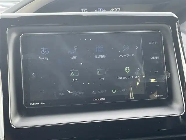 トヨタ ヴォクシー ZS 煌Ⅲ 島根県 2021(令3)年 4.3万km ブラック 社外ナビ（AVN-P10W）/Bluetooth/AM/FM/CD/DVD/ETC/バックカメラ/フリップダウンモニター/→10.1インチ（ALPINE）リモコンあり/アイドリングストップ/ウィンカーミラー/キャプテンシート/クルーズコントロール/ドアバイザー/プッシュスタート/両側パワースライドドア/横滑り防止装置/ASB/外部入力（AUX）/オートマチックハイビーム/SD/衝突軽減/スペアキー/トランパスタイヤ