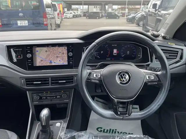 フォルクスワーゲン ＶＷ ポロ TSIハイライン 石川県 2021(令3)年 2.5万km 白 レーダーブレーキ/純正ナビ/バックカメラ/LEDヘッドライト/ETC/ドライブレコーダー/スマートキー/プッシュスタート/電動ミラー/レーダークルーズ/オートライト/コーナーセンサー