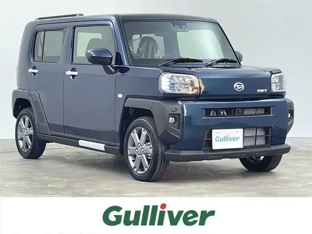 ダイハツ タフト G ターボ 千葉県 2023(令5)年 0.1千km レーザーブルークリスタルシャイン 禁煙車/スマートアシスト/純正ディスプレイオーディオ/・CD/DVD/USB/AUX/全方位カメラ/オートクルーズコントロール/前席シートヒーター/ガラスルーフ/コーナーセンサー/電動パーキングブレーキ/ブレーキホールド/LEDヘッドライト/オートライト/オートハイビーム/純正15インチアルミホイール/サイド＆カーテンエアバッグ/保証書/スペアキー