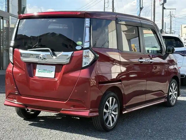 ダイハツ トール カスタムG ターボ SAⅢ 埼玉県 2020(令2)年 3.9万km ファイアークォーツレッドM ・スマートアシスト/・ターボ車両/・純正ナビTV/・DVD　BT/・バックカメラ/・ETC/・ドライブレコーダー/・アイドリングストップ/・クルーズコントロール/・クリアランスソナー/・両側パワースライドドア/・純正15インチアルミ/・ダンロップタイヤ/・スマートキー×２/・プッシュスタート/・オートライト/・LEDヘットライト/・フォグライト/・保証書/・取説