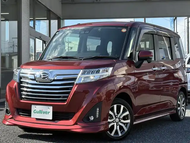 ダイハツ トール カスタムG ターボ SAⅢ 埼玉県 2020(令2)年 3.9万km ファイアークォーツレッドM ・スマートアシスト/・ターボ車両/・純正ナビTV/・DVD　BT/・バックカメラ/・ETC/・ドライブレコーダー/・アイドリングストップ/・クルーズコントロール/・クリアランスソナー/・両側パワースライドドア/・純正15インチアルミ/・ダンロップタイヤ/・スマートキー×２/・プッシュスタート/・オートライト/・LEDヘットライト/・フォグライト/・保証書/・取説