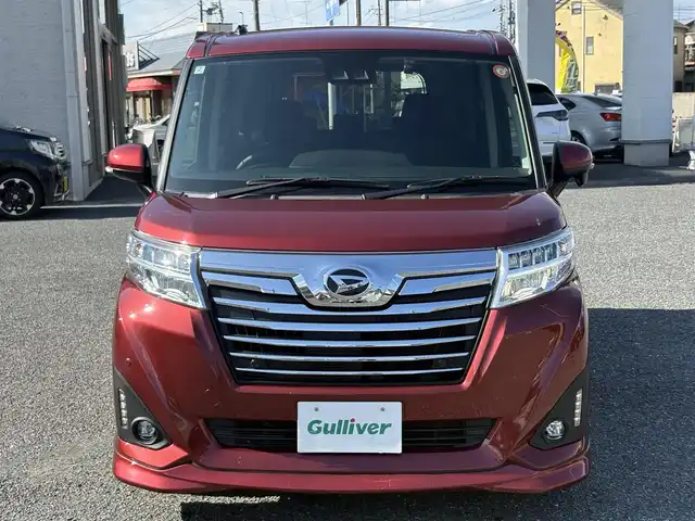 ダイハツ トール カスタムG ターボ SAⅢ 埼玉県 2020(令2)年 3.9万km ファイアークォーツレッドM ・スマートアシスト/・ターボ車両/・純正ナビTV/・DVD　BT/・バックカメラ/・ETC/・ドライブレコーダー/・アイドリングストップ/・クルーズコントロール/・クリアランスソナー/・両側パワースライドドア/・純正15インチアルミ/・ダンロップタイヤ/・スマートキー×２/・プッシュスタート/・オートライト/・LEDヘットライト/・フォグライト/・保証書/・取説