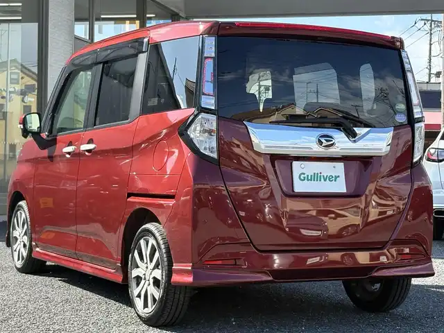 ダイハツ トール カスタムG ターボ SAⅢ 埼玉県 2020(令2)年 3.9万km ファイアークォーツレッドM ・スマートアシスト/・ターボ車両/・純正ナビTV/・DVD　BT/・バックカメラ/・ETC/・ドライブレコーダー/・アイドリングストップ/・クルーズコントロール/・クリアランスソナー/・両側パワースライドドア/・純正15インチアルミ/・ダンロップタイヤ/・スマートキー×２/・プッシュスタート/・オートライト/・LEDヘットライト/・フォグライト/・保証書/・取説