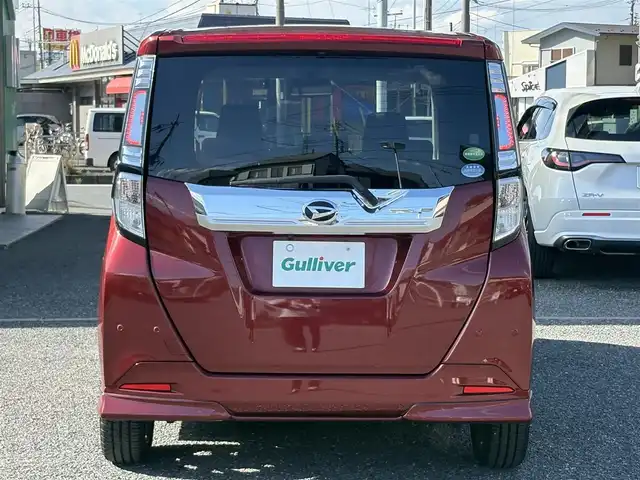 ダイハツ トール カスタムG ターボ SAⅢ 埼玉県 2020(令2)年 3.9万km ファイアークォーツレッドM ・スマートアシスト/・ターボ車両/・純正ナビTV/・DVD　BT/・バックカメラ/・ETC/・ドライブレコーダー/・アイドリングストップ/・クルーズコントロール/・クリアランスソナー/・両側パワースライドドア/・純正15インチアルミ/・ダンロップタイヤ/・スマートキー×２/・プッシュスタート/・オートライト/・LEDヘットライト/・フォグライト/・保証書/・取説