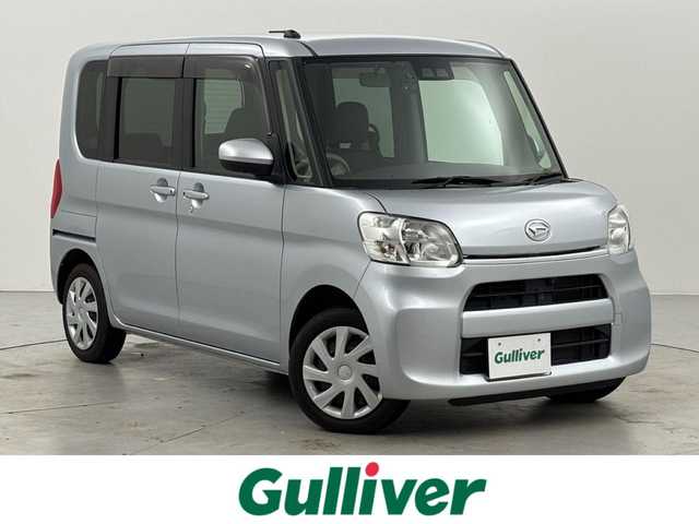 ダイハツ タント X LTD SA Ⅲ 福岡県 2018(平30)年 3.3万km ブライトシルバーメタリック 社外ナビ／フルセグＴＶ　/パノラマモニター　/前方ドライブレコーダー　/衝突軽減ブレーキ　/横滑り防止装置　/アイドリングストップ　/両側電動スライドドア　/シートヒーター　/プッシュスタート　/電動格納式ドアミラー