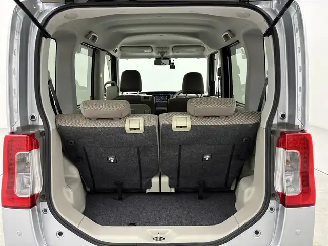 ダイハツ タント X LTD SA Ⅲ 福岡県 2018(平30)年 3.3万km ブライトシルバーメタリック 社外ナビ／フルセグＴＶ　/パノラマモニター　/前方ドライブレコーダー　/衝突軽減ブレーキ　/横滑り防止装置　/アイドリングストップ　/両側電動スライドドア　/シートヒーター　/プッシュスタート　/電動格納式ドアミラー