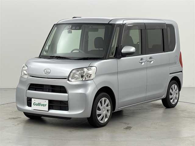 ダイハツ タント X LTD SA Ⅲ 福岡県 2018(平30)年 3.3万km ブライトシルバーメタリック 社外ナビ／フルセグＴＶ　/パノラマモニター　/前方ドライブレコーダー　/衝突軽減ブレーキ　/横滑り防止装置　/アイドリングストップ　/両側電動スライドドア　/シートヒーター　/プッシュスタート　/電動格納式ドアミラー