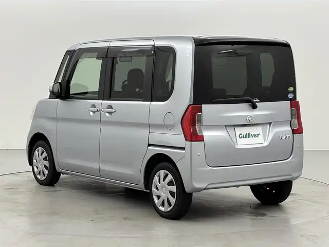 ダイハツ タント X LTD SA Ⅲ 福岡県 2018(平30)年 3.3万km ブライトシルバーメタリック 社外ナビ／フルセグＴＶ　/パノラマモニター　/前方ドライブレコーダー　/衝突軽減ブレーキ　/横滑り防止装置　/アイドリングストップ　/両側電動スライドドア　/シートヒーター　/プッシュスタート　/電動格納式ドアミラー