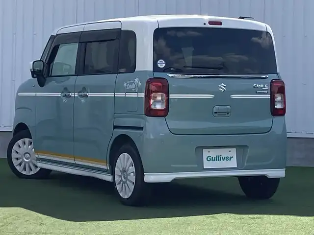 スズキ ワゴンＲ スマイル HYBRID X 香川県 2024(令6)年 0.2万km オフブルーメタリック/ホワイト2トーン 登録時走行距離：1441km/メーカー純正ナビ/　CD DVD BT フルセグTV/全方位カメラ/両側パワースライドドア/衝突被害軽減/レーンキープアシスト/クリアランスソナー/LEDヘッドライト/オートライト/フォグランプ/シートヒーター/ISOFIX/プッシュスタート/スマートキー/新車時保証書/ワンーオーナー