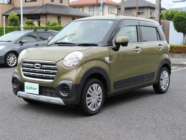 ダイハツ キャスト アクティバ X リミテッド SAⅢ 神奈川県 2019(令1)年 4.8万km オフビートカーキM ワンオーナー/スマートアシスト3（衝突回避支援システム）/ステアリングスイッチ（オーディオ）/：チルトステアリング/シートヒーター（前席）/ETC/ストラーダ CN-E310D/：バックカメラ/：Bluetoothオーディオ/ドラレコ（フロント）/純正フロアマット/：ドアバイザー/ーーーーーーーーーーーーーーーーーーーーーーー/保証書/取扱説明書/スペアスマートキー