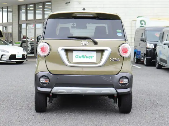 ダイハツ キャスト アクティバ X リミテッド SAⅢ 神奈川県 2019(令1)年 4.8万km オフビートカーキM ワンオーナー/スマートアシスト3（衝突回避支援システム）/ステアリングスイッチ（オーディオ）/：チルトステアリング/シートヒーター（前席）/ETC/ストラーダ CN-E310D/：バックカメラ/：Bluetoothオーディオ/ドラレコ（フロント）/純正フロアマット/：ドアバイザー/ーーーーーーーーーーーーーーーーーーーーーーー/保証書/取扱説明書/スペアスマートキー