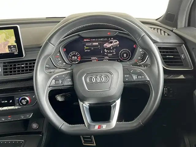 アウディ ＳＱ５ 山形県 2020(令2)年 5.4万km 黒 純正ナビ/360°カメラ/フルセグTV/バーチャルコックピット/パワーシート/シートヒーター/レザーシート/マトリクスLEDヘッドライト/Audiプレセンス/サイドアシスト/アクティブレーンアシスト/フットオープナー/電動リアゲート
