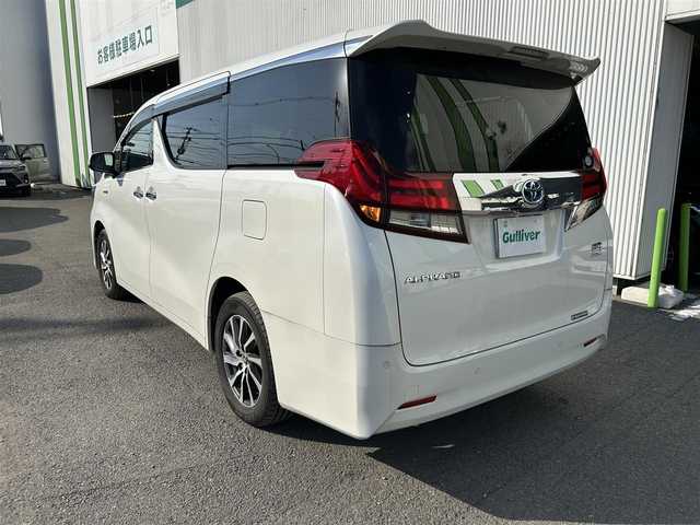 トヨタ アルファードハイブリット G Fパッケージ 秋田県 2016(平28)年 5.7万km ホワイトパールクリスタルシャイン 社外ナビ/アルパインナビ/衝突軽減/両側電動/後席モニター/バックカメラ/ＥＴＣ/シートヒーター/ドライブレコーダー/レーダークルコン/革シート/ＬＥＤヘッドライト/電動リアゲート/プッシュスタート/オートライト/オートエアコン/電動ミラー/ハンドルヒーター/フォグランプ/純正アルミホイール/リアオートエアコン