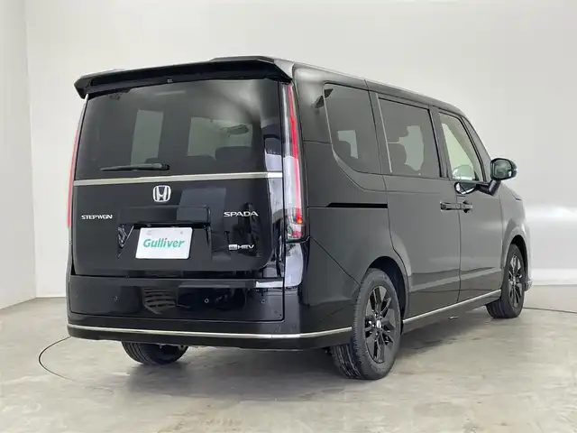 ホンダ ステップワゴン スパーダ eHEV 埼玉県 2025(令7)年 0.1千km クリスタルブラックパール 登録済未使用車/ホンダセンシング/衝突軽減ブレー/路外逸脱抑制機能/渋滞追従機能付アダプティブクルーズコントロール/車線維持支援システム/トラフィックジャムアシスト（渋滞運転支援機能）/純正11.4インチナビ/　DTV CD DVD BT USB SD SDREC/両側パワースライドドア/ハーフレザーシート/バックカメラ/パドルシフト/電動リアゲート/ウォークスルー/TRC（トラクションコントロール）/エンジンスタートボタン/スマートキー/スペアキー/LEDオートライト